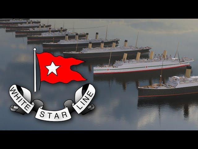 WHITE STAR LINE Fleet Length Comparison (3D)