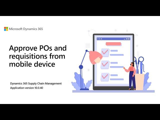 Approve Purchase orders and requisitions workflows from Dynamics 365 Approvals Management