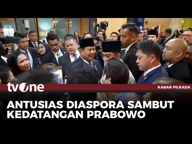 Kedatangan Presiden Prabowo Disambut Diaspora Indonesia di AS | Kabar Pilkada tvOne