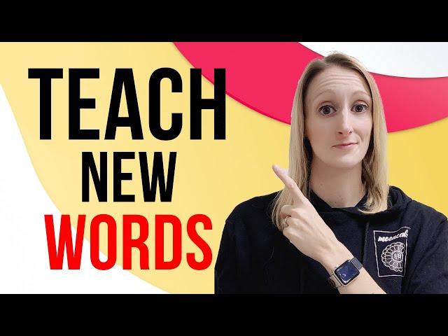 Teaching Vocabulary Activities for Young ESL Kids