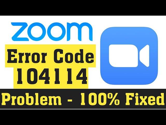 How To Fix Zoom Meeting Error Code 104114 Android & Ios || Fix Zoom Meeting Not Open Problem