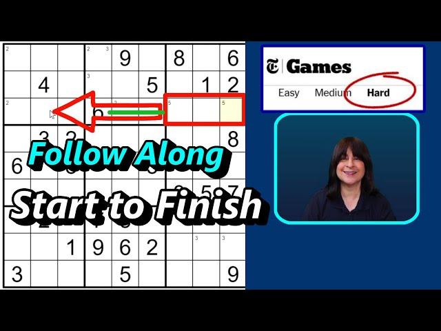 How to Solve a Hard Level Sudoku Puzzle: Solve With Me