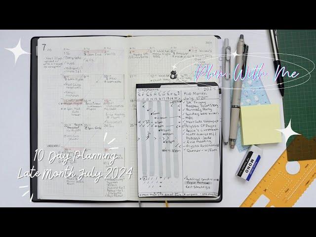 Plan With Me | 10 Day Planning Late Month | Bullet Journal Pocket A6 Notebook