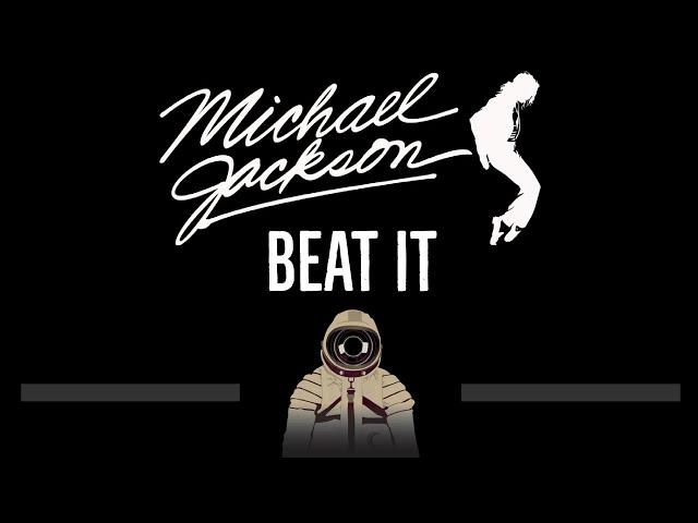 Michael Jackson • Beat It (CC)  [Karaoke] [Instrumental Lyrics]