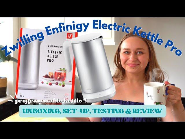 PROGRAMMABLE KETTLE?! Unbox, test & review of the ZWILLING Enfinigy Electric Kettle Pro