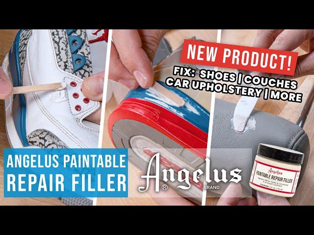 Easily Repair Shoes, Couches, Seats and More | Angelus Paintable Repair Filler