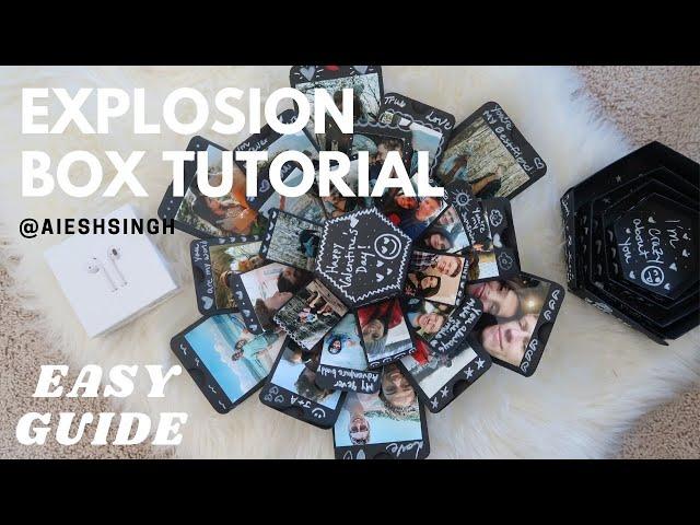 DIY EXPLOSION BOX ASSEMBLY AND DECOR | PERFECT VALENTINE'S GIFT OR ANNIVERSARY GIFT