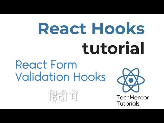 #78 -React Form Validation Hooks | React Hook Form - Validation & Errors | Reactjs Tutorial in Hindi