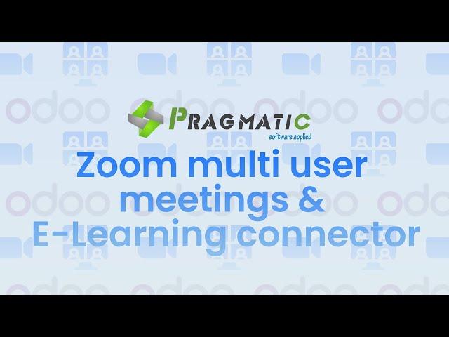 Zoom multi user meetings & E Learning connector App