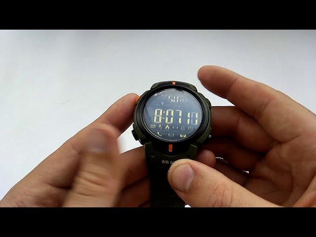 Водонепроницаемые смарт часы Skmei 1301 smart watch (начинка 1227) настройка, инструкция на русском