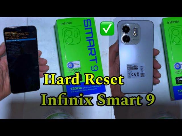 Hard Reset infinix Smart 9 (X6532) 100%