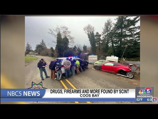 Drugs firearms and more found by SCINT in Coos Bay