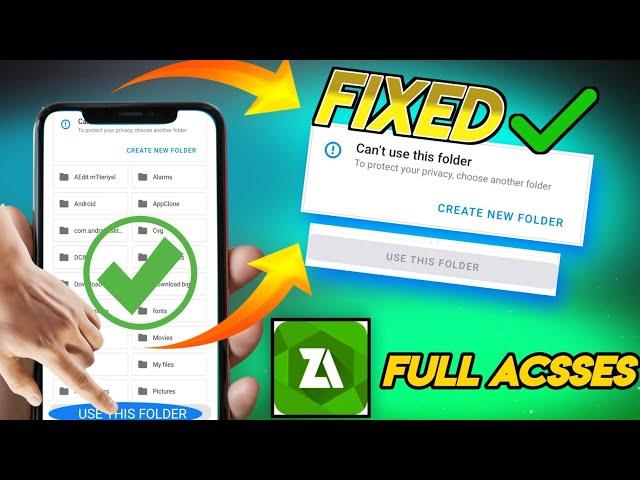 How to fix can't use this folder Problem | Obb File access || Acces data Obb File by Zarchivar 2024