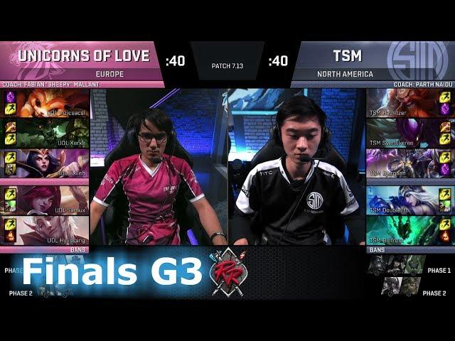 TSM vs Unicorns of Love Game 3 | Finals NA vs EU Rift Rivals 2017 LoL | TSM vs UOL G3 #RiftRivals