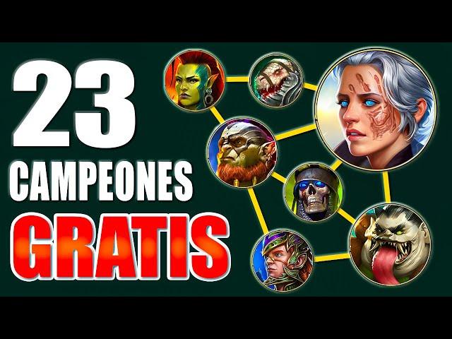 CONSIGUE 23 CAMPEONES GRATISCódigos promocionales de Raid Shadow Legends