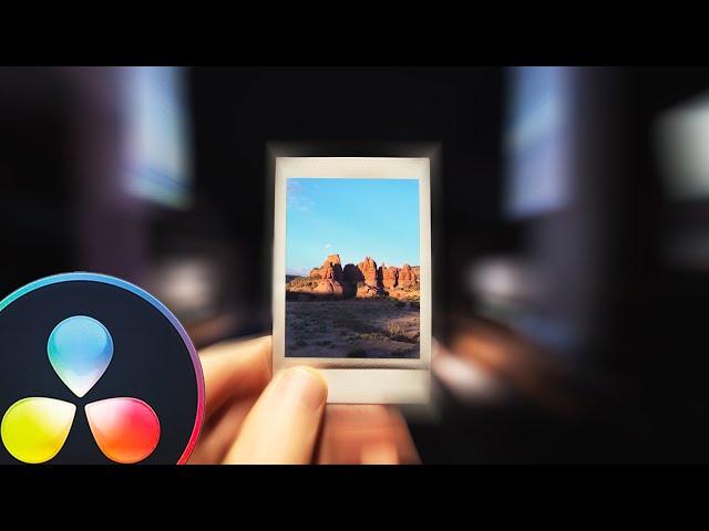 FLY THROUGH POLAROID TRANSITION - Davinci Resolve Fusion Tutorial