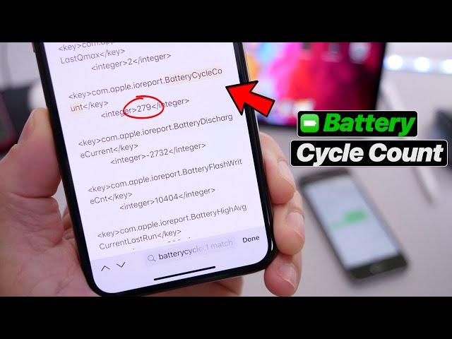 Find out Your iPhone BATTERY Cycle Count!