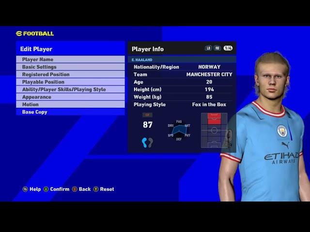 PES 2017 2023 NEW LATEST FACE PACK ERLING HAALAND AND JOAO FELIX