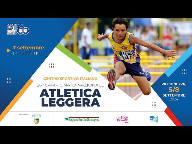 26° Campionato nazionale di atletica CSI | Sabato pomeriggio 1/2