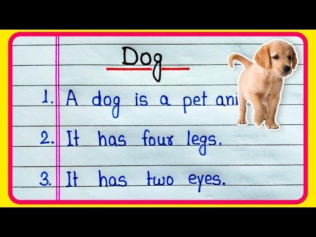 10 lines on Dog in English | Dog essay in English 10 lines | Essay on Dog | Dog ke bare mein 10 line