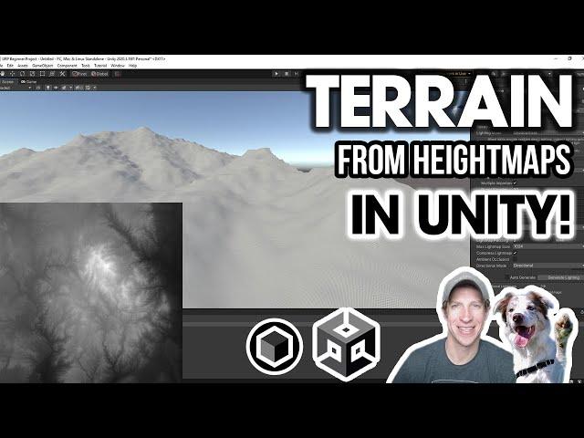 Creating Real World Terrain FROM HEIGHTMAPS in Unity!