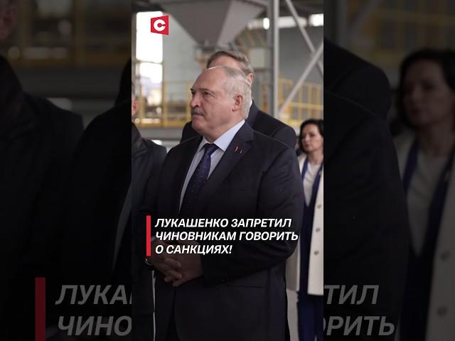 Лукашенко запретил чиновникам говорить о санкциях! #shorts #лукашенко #беларусь #политика #новости