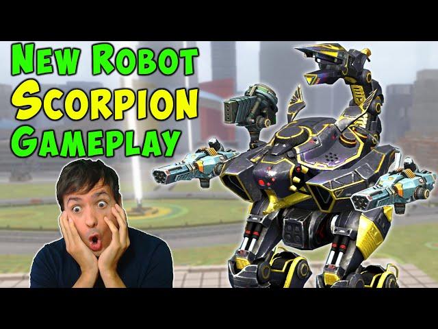 OMG! NEW Robot SCORPION GAMEPLAY - War Robots Test Server 6.0.1 WR