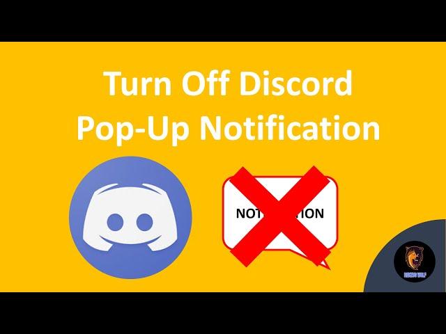 HOW TO TURN OFF DISCORD POP-UP NOTIFICATION IN WINDOW 10| Turn off Discord Notifications