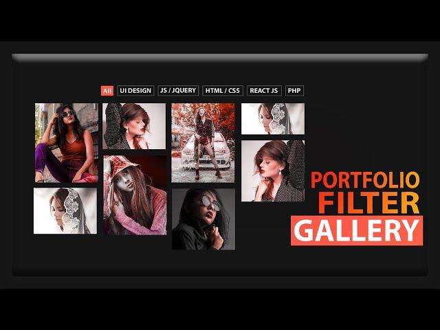 How To Create a Portfolio Filter Gallery HTML CSS & JavaScript