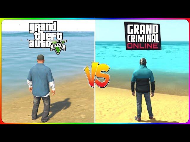 Grand Criminal Online vs GTA 5 Comparison | Best Open-World Games