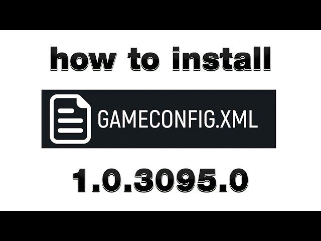 How to install gameconfig for GTA 5 1.0.3095.0 version | Where to find and download GAMECONFIG 3095!