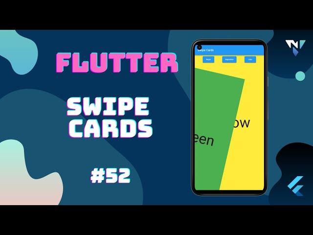 @Google #Flutter Tutorial for Beginners #52: Fun with Swipe Cards in Flutter