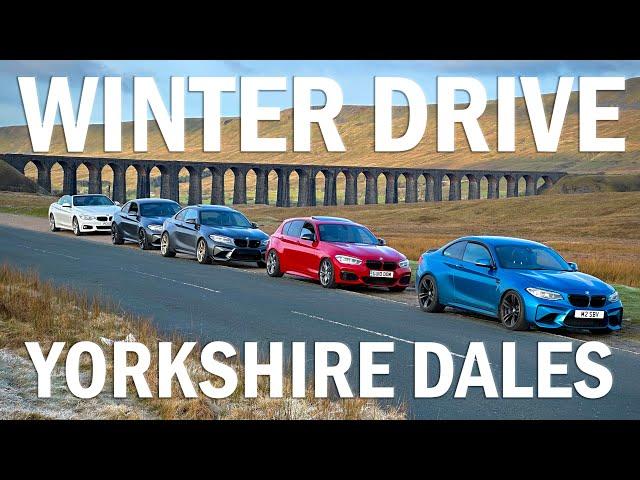 Winter Drive to Yorkshire Dales. Fantastic drive in a beautiful scenery | 4K