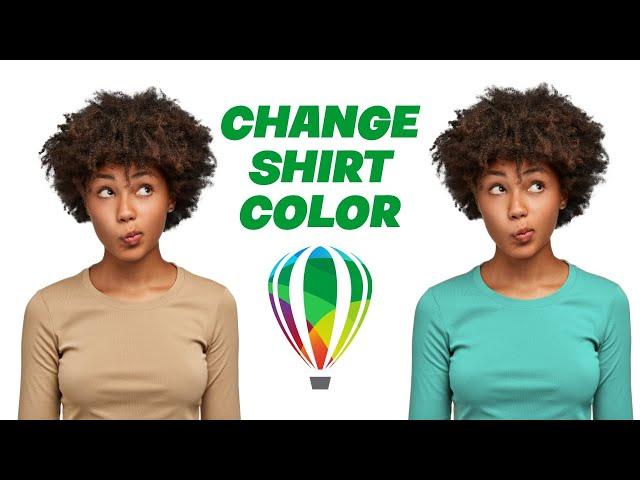 Change Shirt Color in Corel Draw VERY EASY!