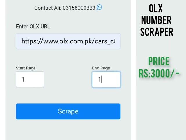 olx number scraper numberscraper.com