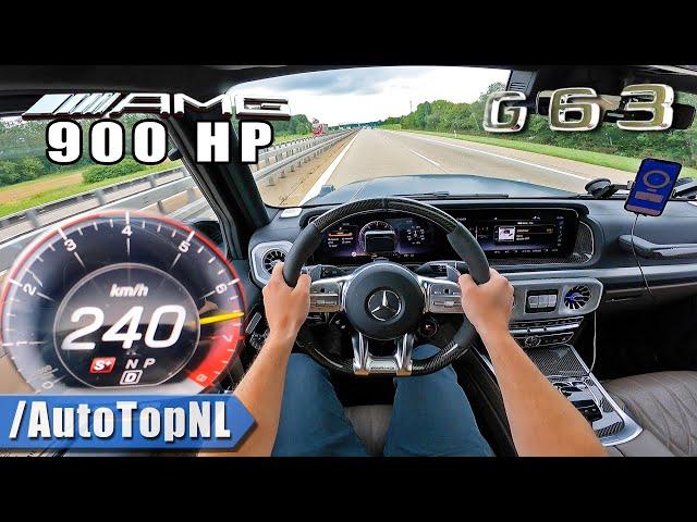 900HP Mercedes-AMG G63 on AUTOBAHN [NO SPEED LIMIT] by AutoTopNL