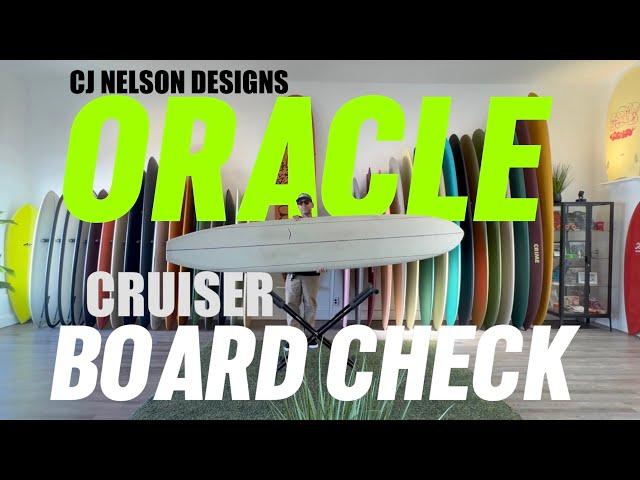 The 10’6” ORACLE CRUISER Board Check. CJ Nelson Designs x Thunderbolt Surfboards.