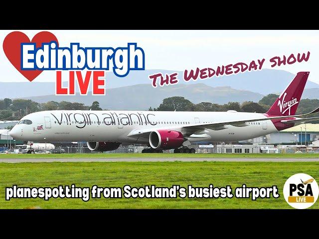 LIVE Plane spotting and chat from scenic Edinburgh - Scotland's busiest airport