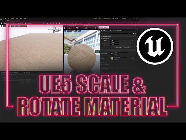 SCALE AND ROTATE Materials - UE5 - Quick Tutorial!