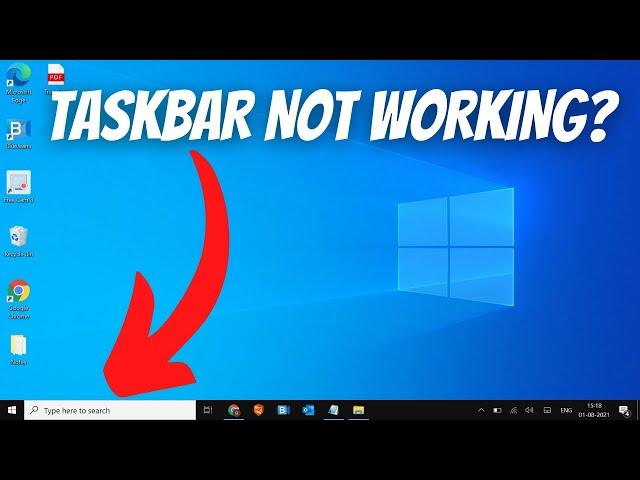 [SOLVED] How To Fix Taskbar Not Working in Windows 10