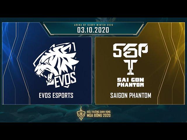 EVOS Esports vs Saigon Phantom | EVS vs SGP - Vòng 11 ngày 1 [03.10.2020] - ĐTDV mùa Đông 2020