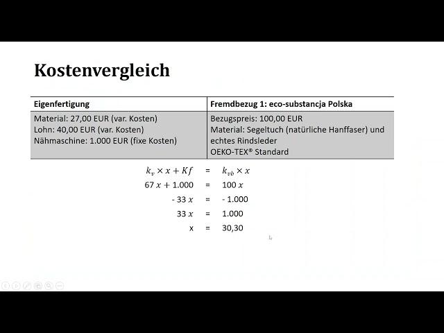 Make-or-Buy-Entscheidung - Eigenfertigung oder Fremdbezug - Berechnung - einfach erklärt - Vorteile