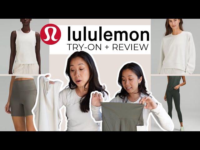 lululemon REVIEW & TRY-ON | Align Shorts, Cotton Tank, Softstreme Crew Fast & Free Tight