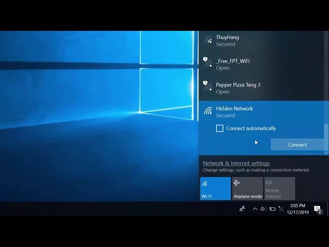 How To Connect To Hidden Wireless Networks in Windows 10