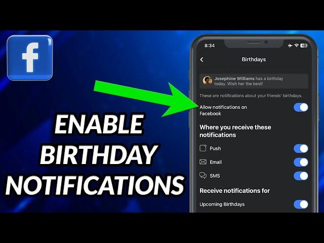 How To Enable Birthday Notification On Facebook