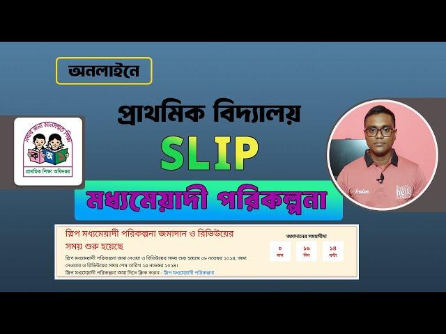 কিভাবে স্লিপ মধ্যমেয়াদী পরিকল্পনা কিভাবে জমা দিবেন। Primary school SLIP Online - 2024.