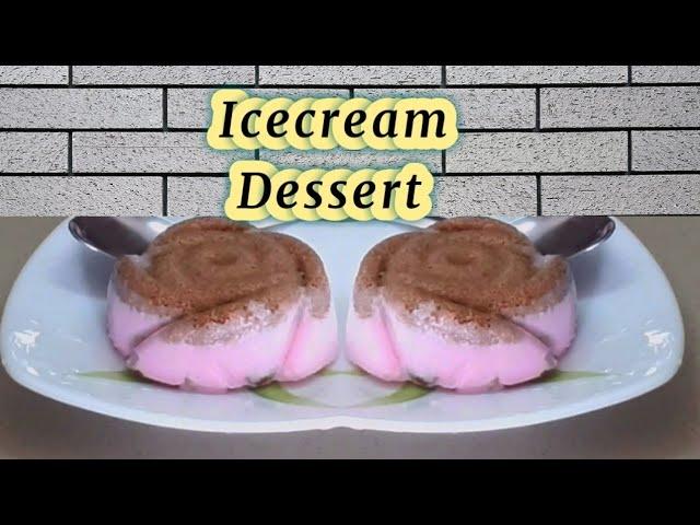 Icecream dessert recipe/ Cookie rose icecream dessert by SB Cuisine & Tips