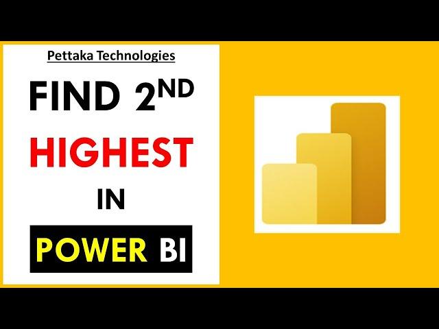 How to Find Second Highest Value in Power BI