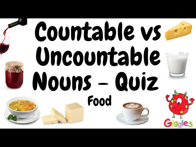 ESL Countable and Uncountable Noun quiz