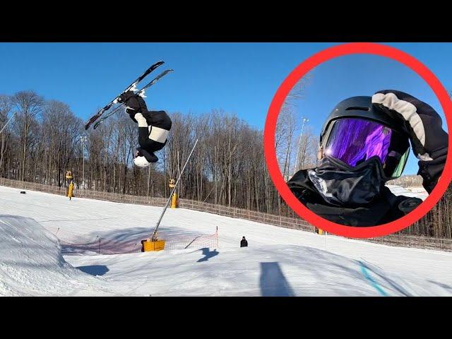 Winter Shred Day 3 - I taught him a Backflip on Skis